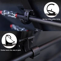 1 Set 4-Position Car Rod Holder Universal Front/Rear Seat Fishing Pole Rack Adjustable Clamp Mount Compact Tackle S 3