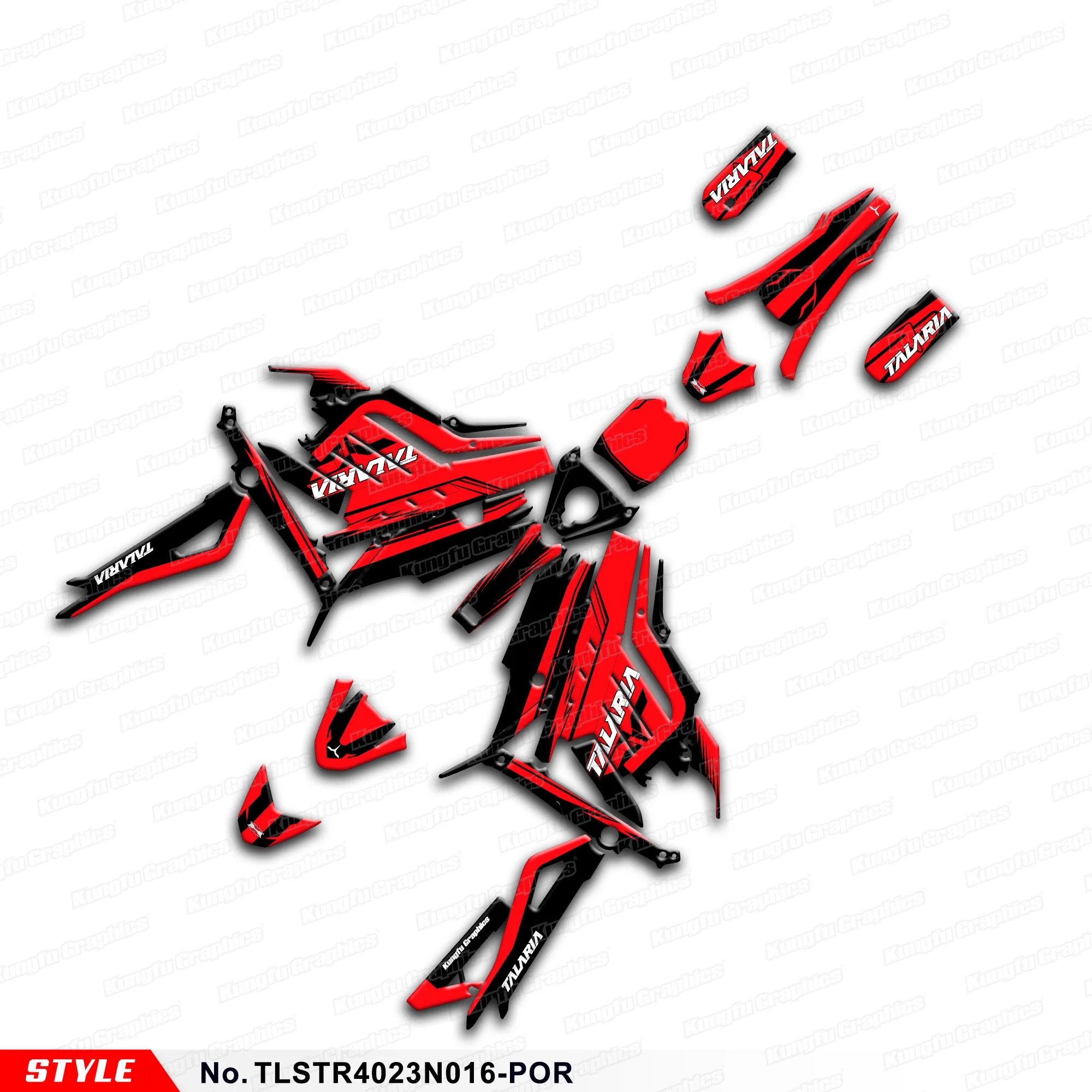 

Оригинальный графический Набор наклеек на выбор, ПВХ-пленка красного цвета для Talaria Sting R L1E / SX3 MX, для электрического мотоцикла, технические характеристики