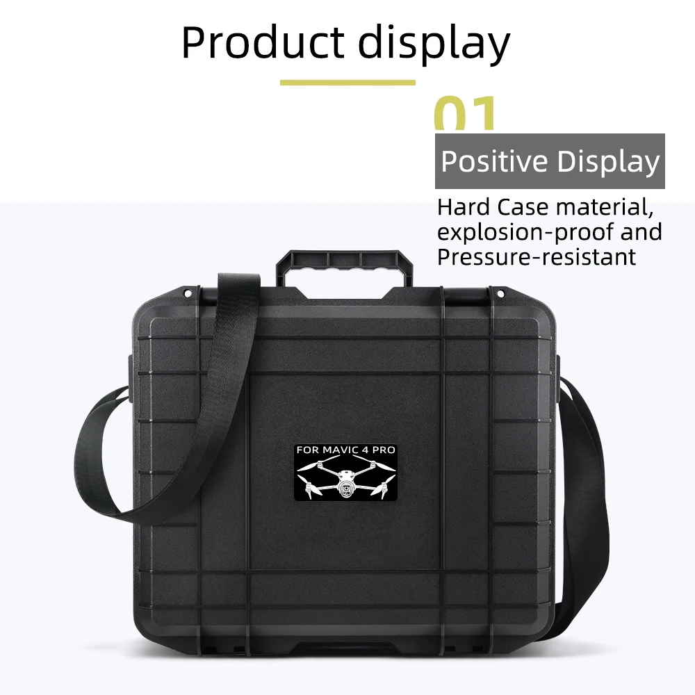 Tragen Fall Für DJI Mavic 4 Pro Explosion-Proof Box Tragbare Hard Shell Fall Für Mavic 4 Pro RC 2/RC Pro 2 Control Eders Zubehör – Detail 15