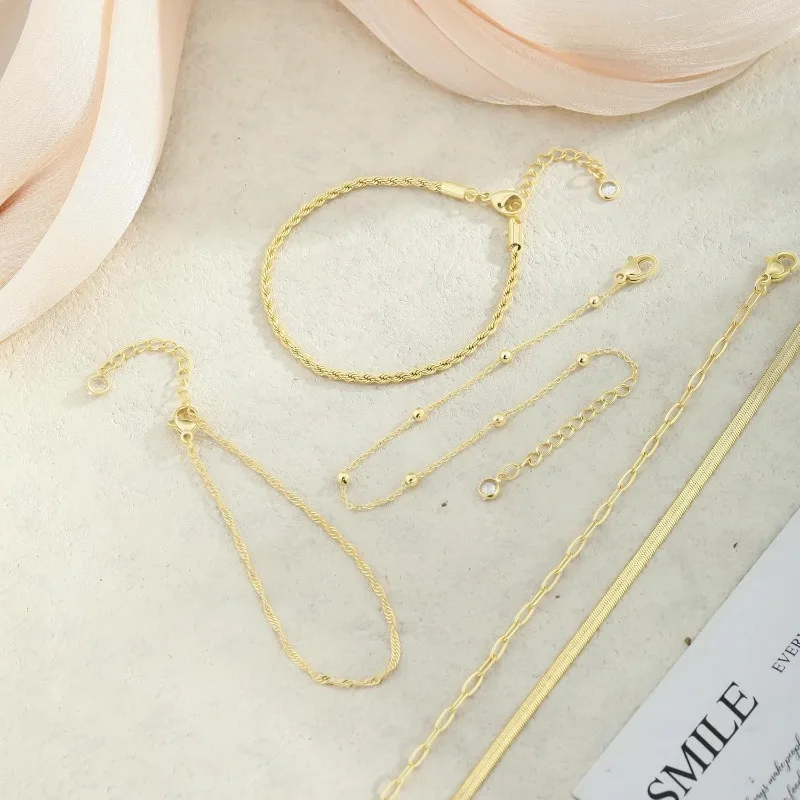 Elegant 14K Gold Plated Minimalist Bracelet