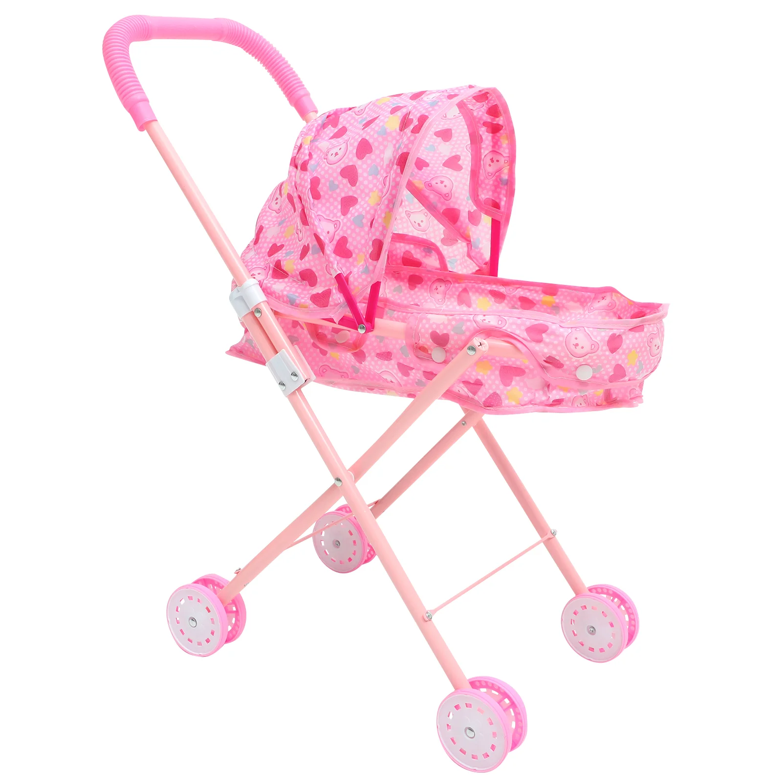 Baby Doll Stroller Little Girl Stroller Plaything Adorable Lightweight Small Stroller creative kid stroller toy stroller for dolls dress girls stroller ages 3 kids birth xma gift doll toy accessories girls toy