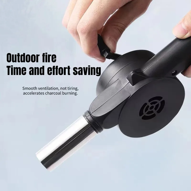 Hand-cranked Air Blower Small Manual Blower Combustion Aid Hand Cranked Hair Dryer Outdoor Barbecue Hair Dryer Barbecue Utensils