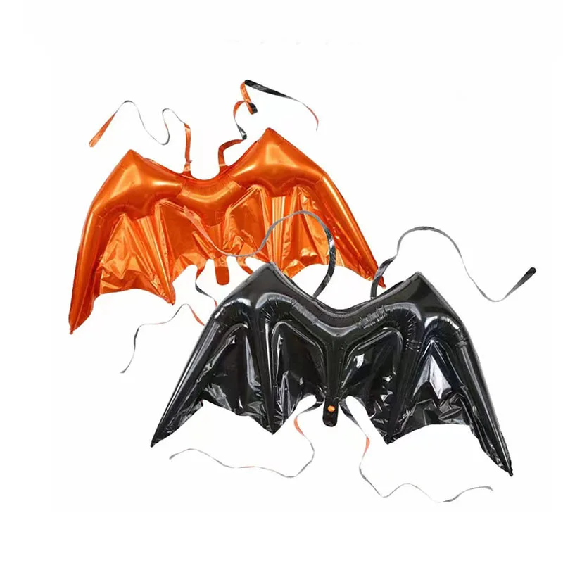 

Back Hanging Bat Wing Balloon Happy Halloween Day Aluminum Film Balloon Kids Favor Gift Trick or Treat Children's Birthday Decor