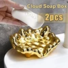 Cloud Shape Soap Box Bathroom Draining Soap Dish Light Luxury Soap Holders for Bathroom Washbasin Countertop 1