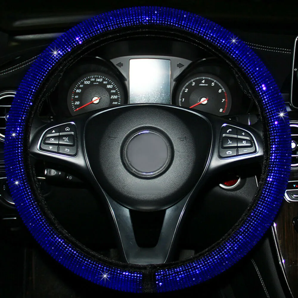 Rhinestone Car Cover Steering Wheel 14.5-15\\\\\\\