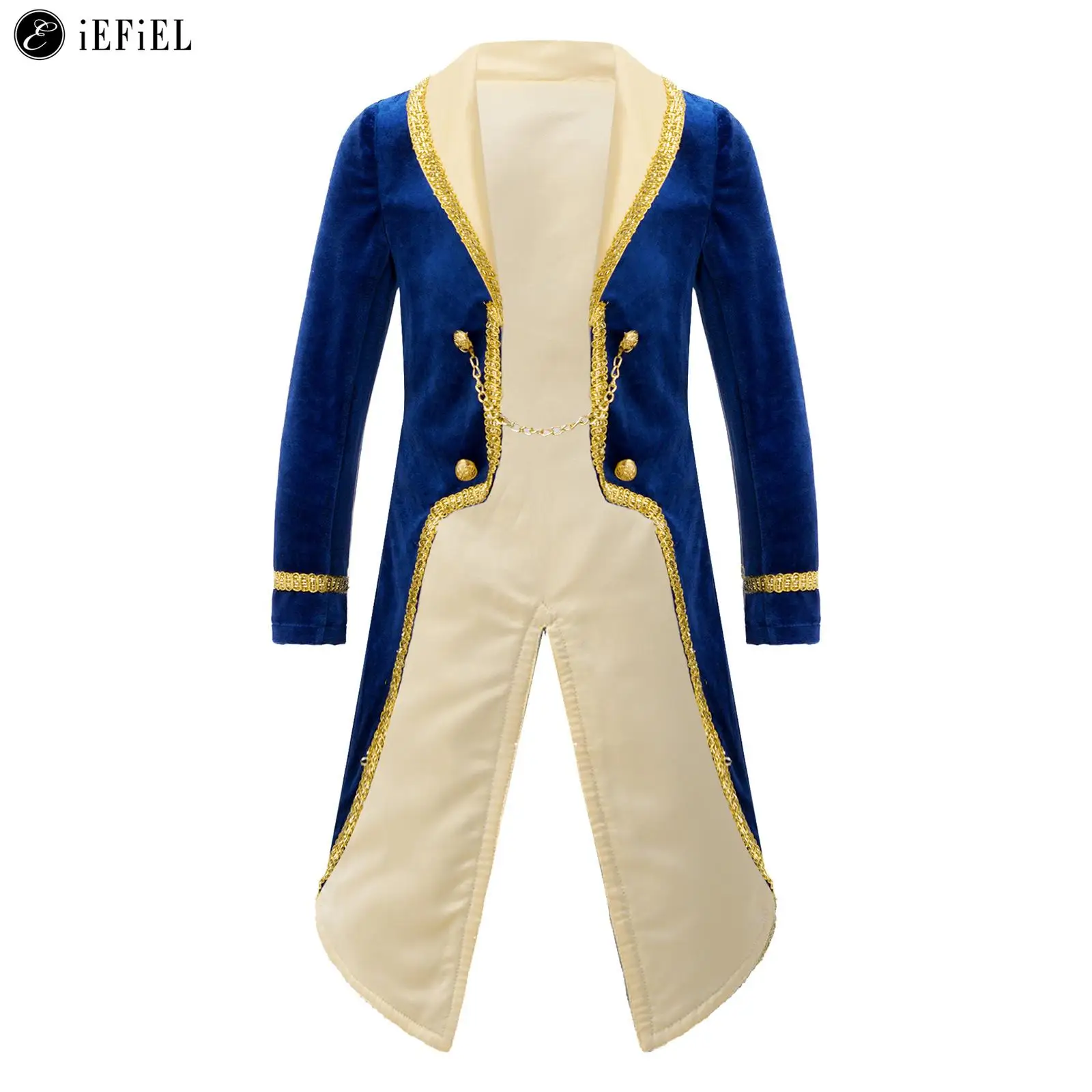 

Baby Boys Toddler Prince Costume Long Sleeves Tuxedo Coat Jacket Tailcoat Halloween Cosplay Party Carnival Role Play Fancy Dress