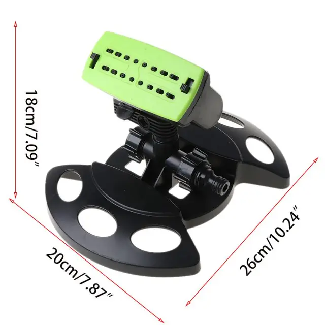 16 Lyukak Vízpermet Automatikus Sprinkler Fúvóka Rengő Öntözési Kerti Gyep Öntözőrendszer Szerszámok - Image 6