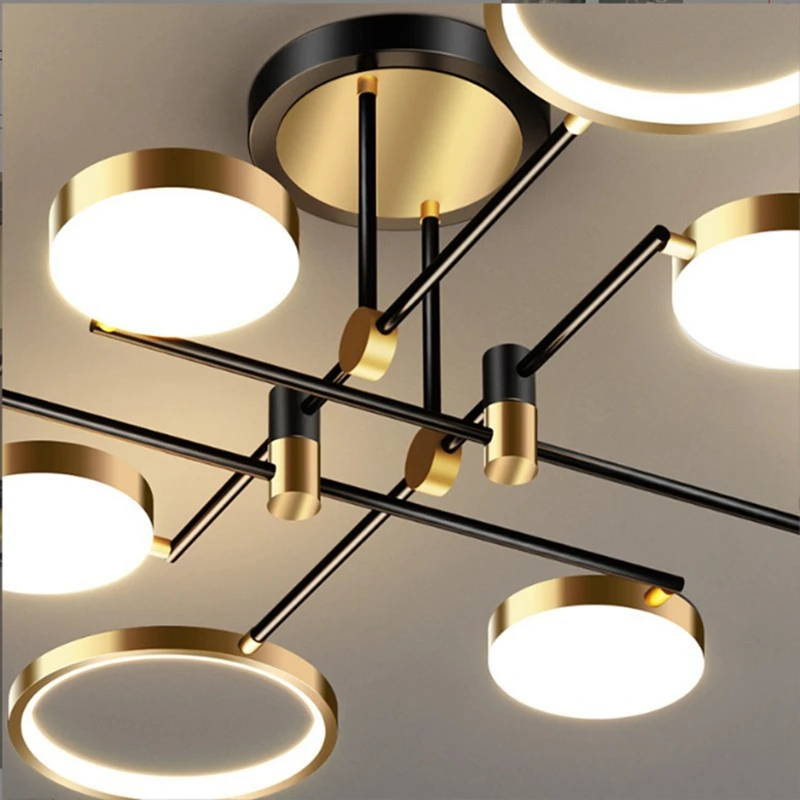 LED Chandelier Ceiling Lamp Nordic Light Smart Creative Villa Living Room Interior Decoration Bedroom Dining Room
