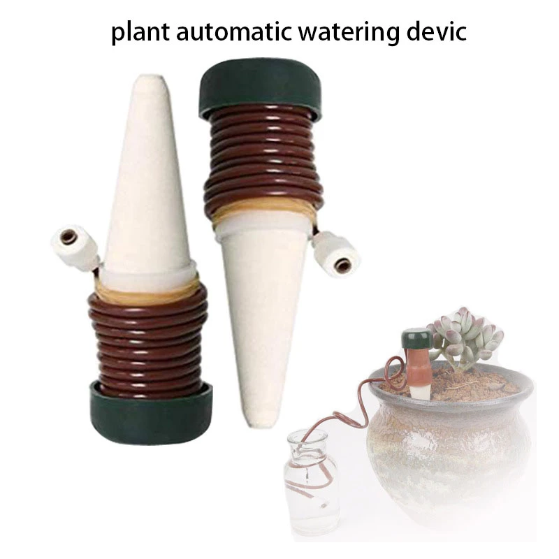 2-8Pcs Ceramic Self Watering Spikes Automatic Plant Drip Irrigation Water Stake For Garden Vegetable Garden Drip Watering System