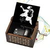 Source Factory Wooden Music Box Wooden Hand Crank Ornament Music Box Michael Jackson Music Box Wholesale 3
