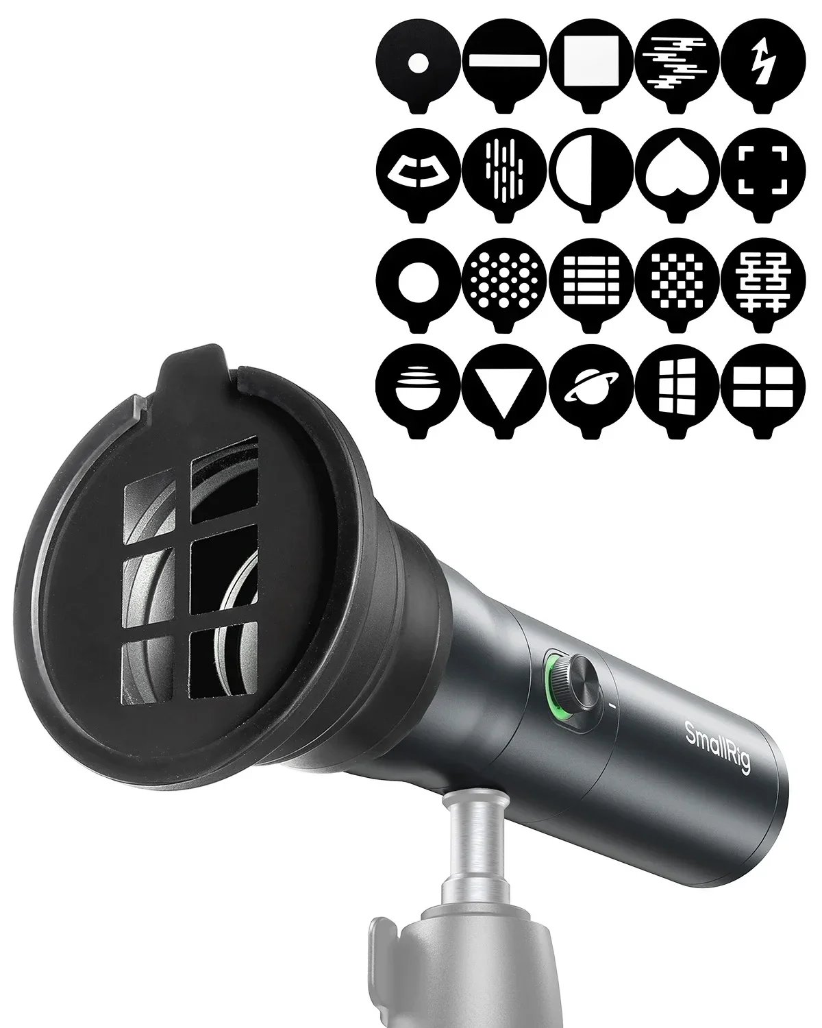 SmallRig Portable Focusable RF 10C LED Video Light 10W Four-Color Beads Mini spo