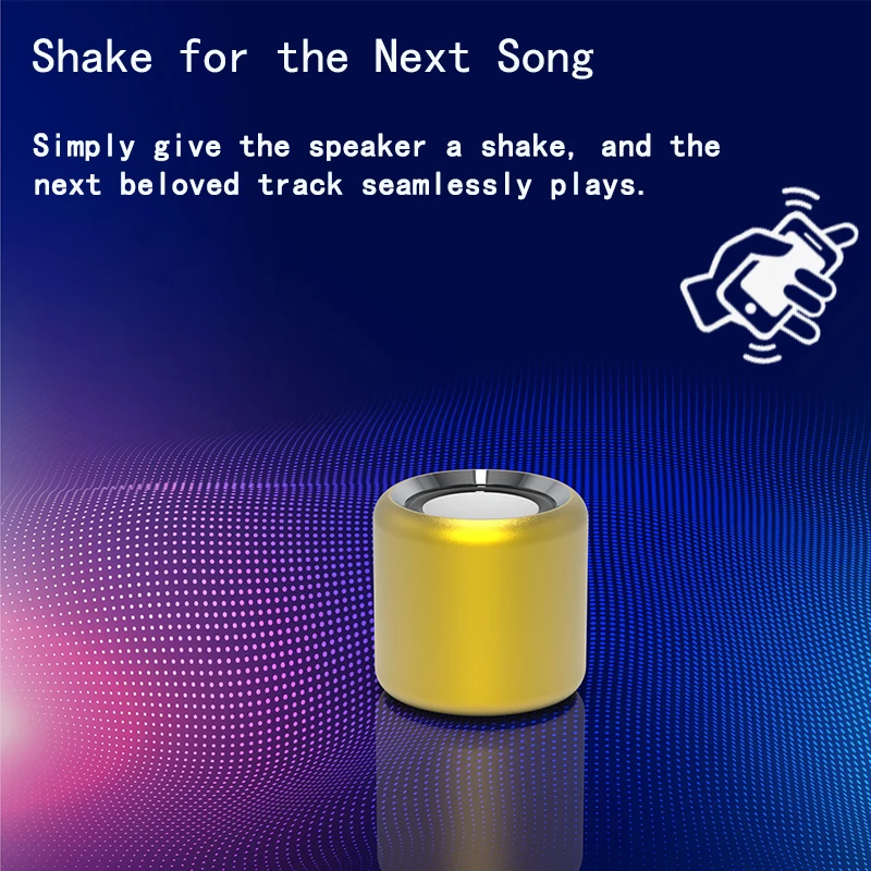 Mini Bluetooth Speaker - Wireless Portable Stereo Sound with Dual Pairing & Built-in Microphone