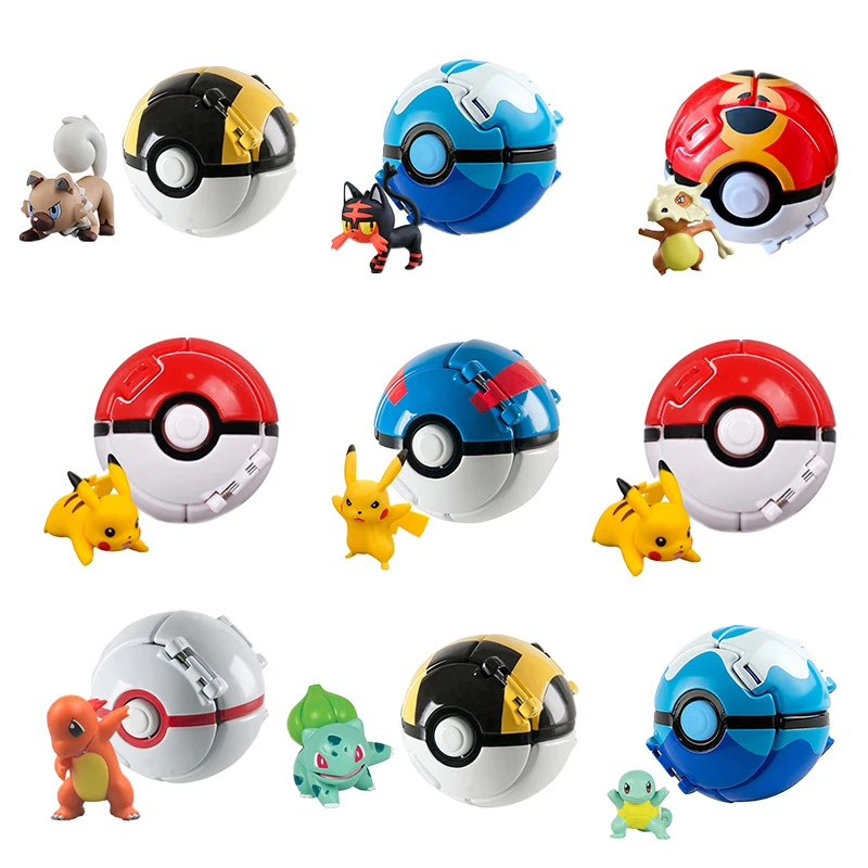 Sfera Poké Lanciabile con personaggio all'interno - Pokeball Pokémon cpm figura