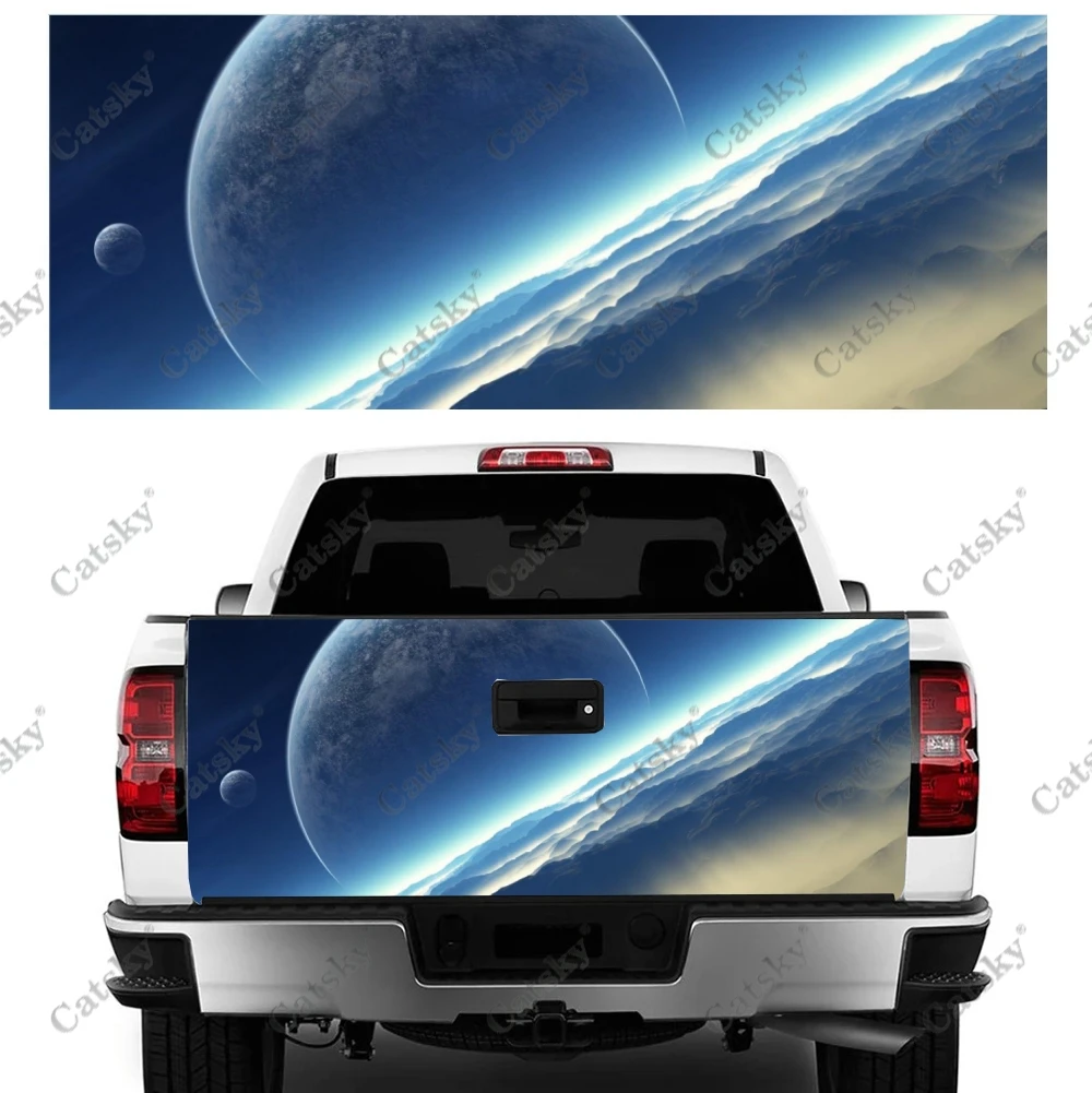 

Abstract Space Galaxy Car Tail Trunk Protect Vinly Wrap Sticker Decal Auto Hood Decoration Engine Cover for SUV Off-road Pickup