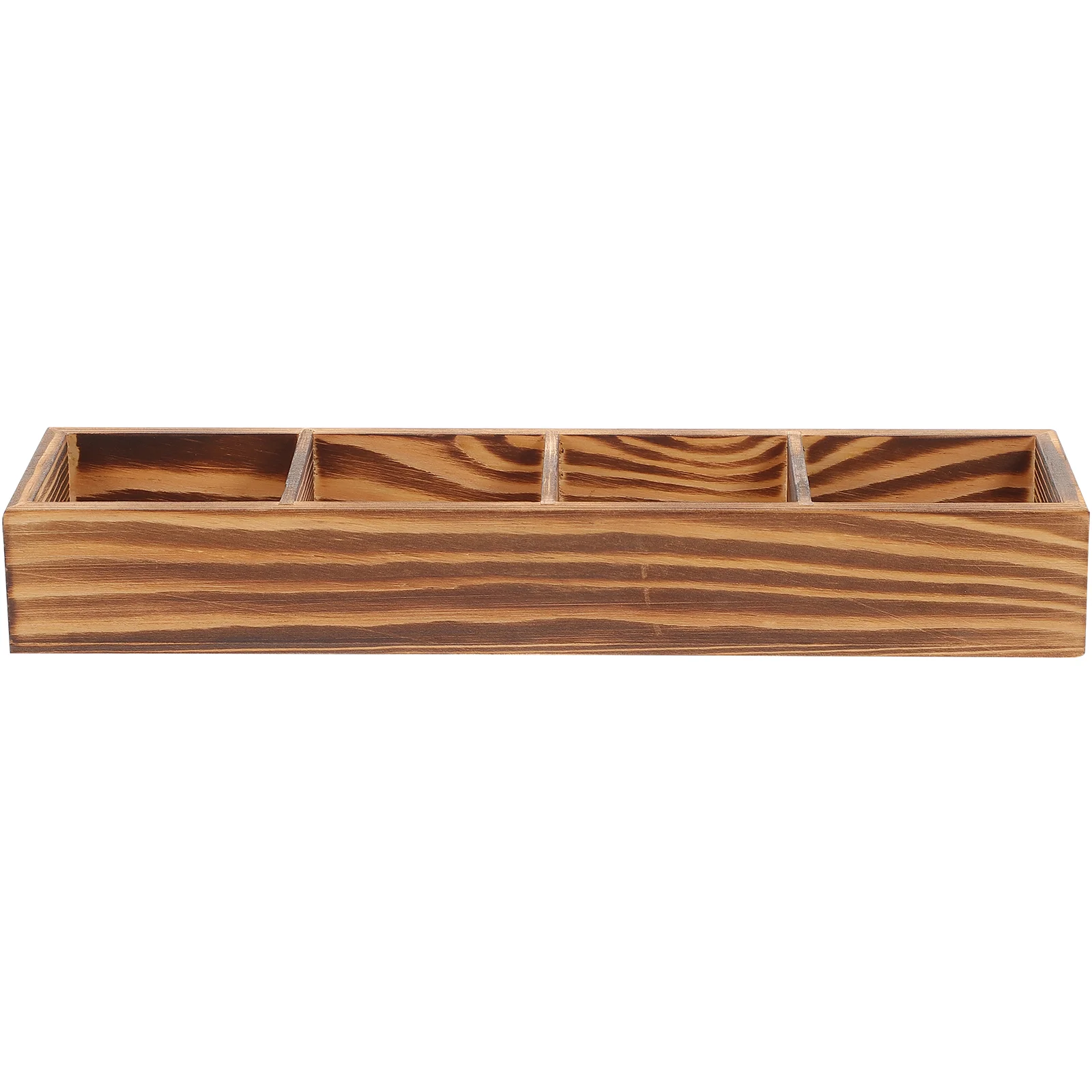 

Wooden Tea Bag Box Compartments Coffee Bag Holder Countertop Divided Storage Container Sugar Packet Holder Teabag Organizer Box