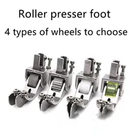 1PCS For Industrial lockstitch Sewing Machine Steel Roller Presser Foot With Knife lock stitch Sewing Machine Accessories 1