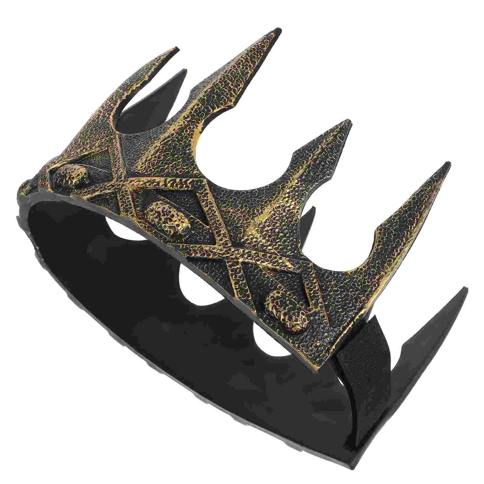 

Crown Mens for King Elegant Crowns Boys Halloween Cosplay Delicate Decor Pu Prince Kings Man Decorative Medieval