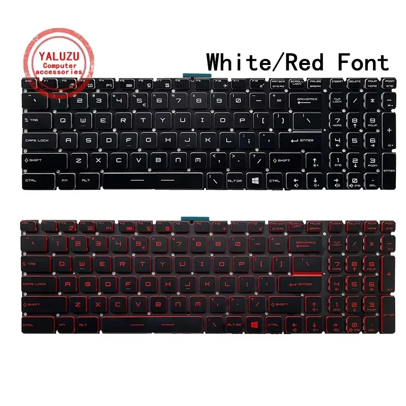 Per-key Rgb Backlit Full Color English Keyboard For Msi Ge63