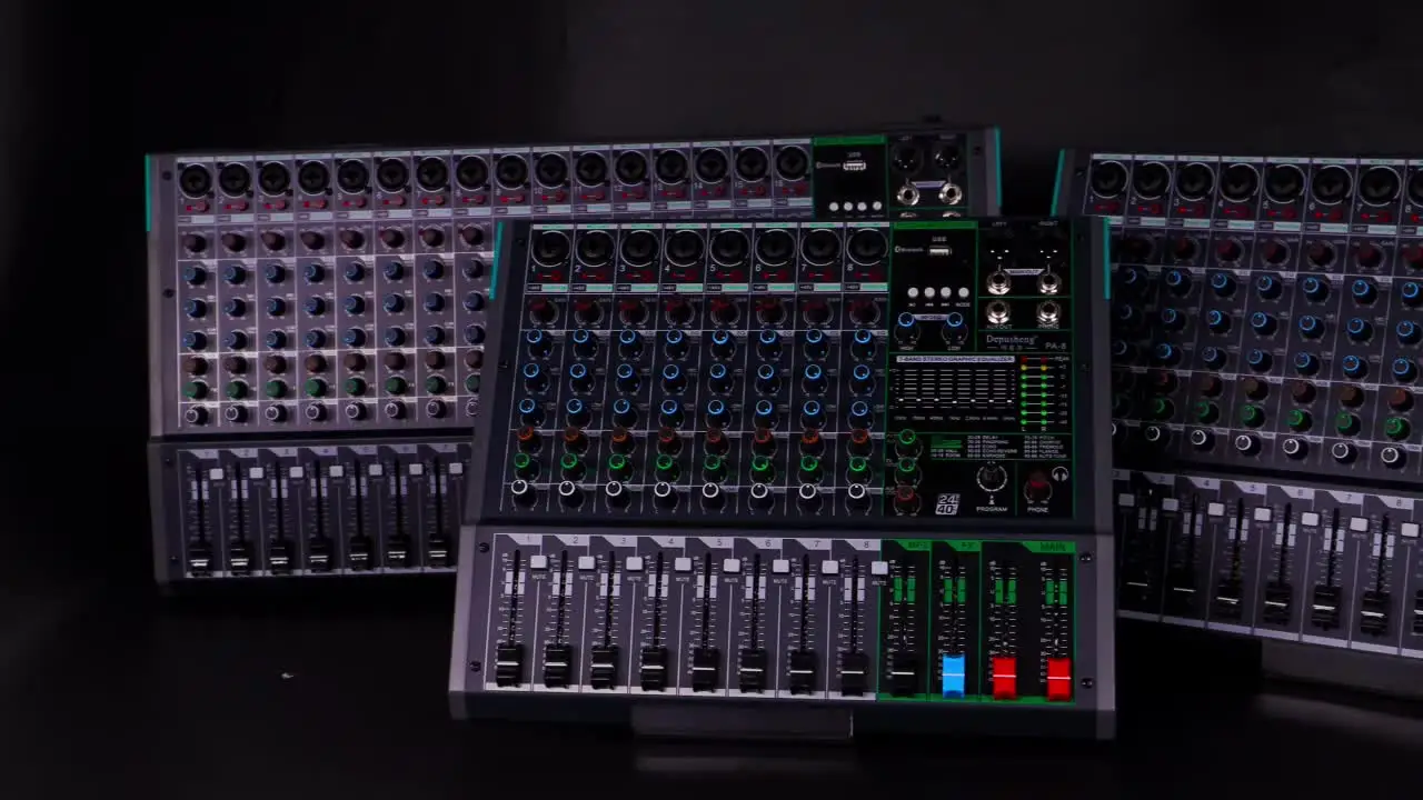 プロフェッショナルコンソール 12チャンネルオーディオミキサー（99