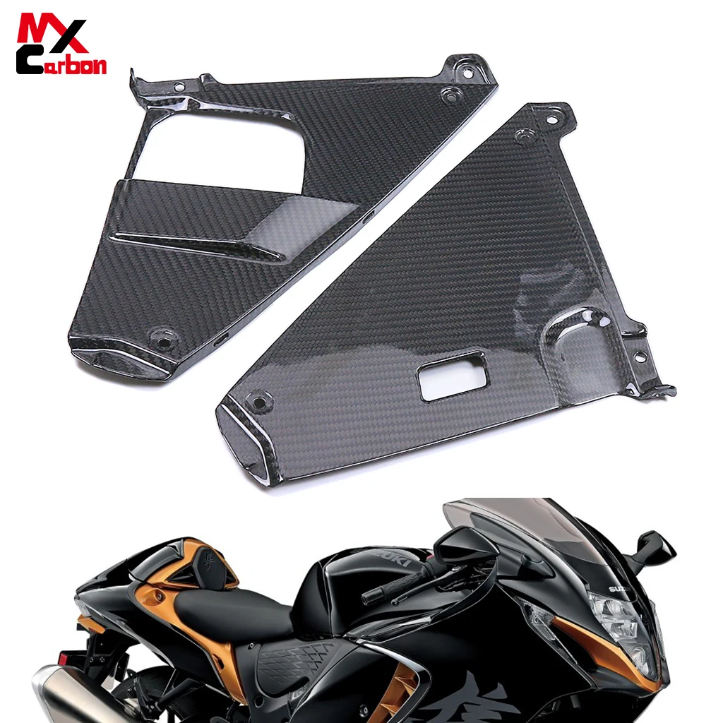 

Motorcycle Under Lower side Panels Fairing for Suzuki hayabusa GSX1300R 2021 2022 2023 Real Carbon Fiber Inner Side Fairing