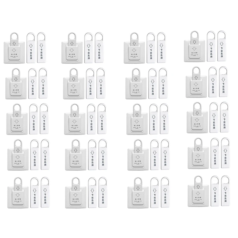 

80X High Grade Hotel Magnetic Card Switch Energy Saving Switch Insert Key For Power With 60 Card