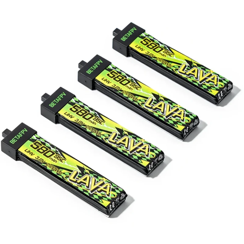 BETAFPV NEW LAVA II 1S 580 мАч аккумулятор для Air75, Meteor75 Pro Whoop Drone FPV для 6 портов 1S зарядное устройство и адаптер thumbnail 4