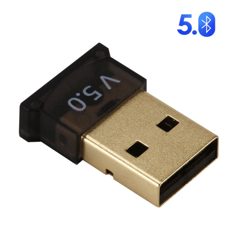 Bluetooth Adapter 5.0 BT Transmitter & Receiver USB-A Audio Dongle Wireless For Computer PC Laptop