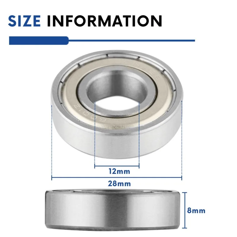 10PCS 6000ZZ Lager ABEC-5 10x26x8mm Hohe qualität Tiefe Nut 6000 ZZ Kugellager 6000Z 80100 Z 6000z lager