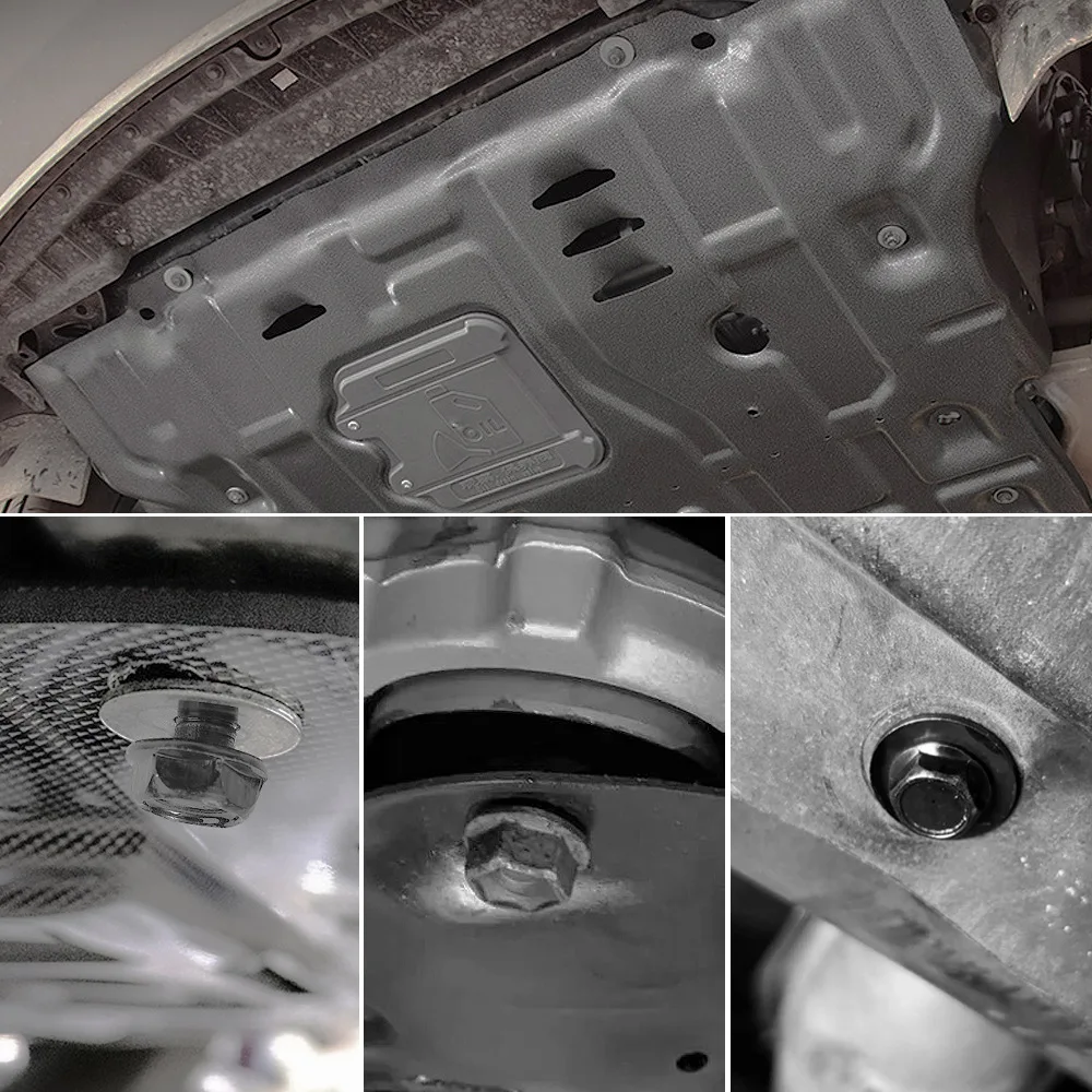 Auto Fasteners 6MM U-Clip Self-Tapping M6 Engine Hood Chassis Cover Protective Body Bumper Fender Lining Metal Screws