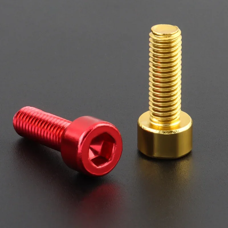 4 Viti Per Portaborraccia M5 X 12 Mm In Acciaio Legato - Per Mountain Bike E Bici Da Strada (Colorate)