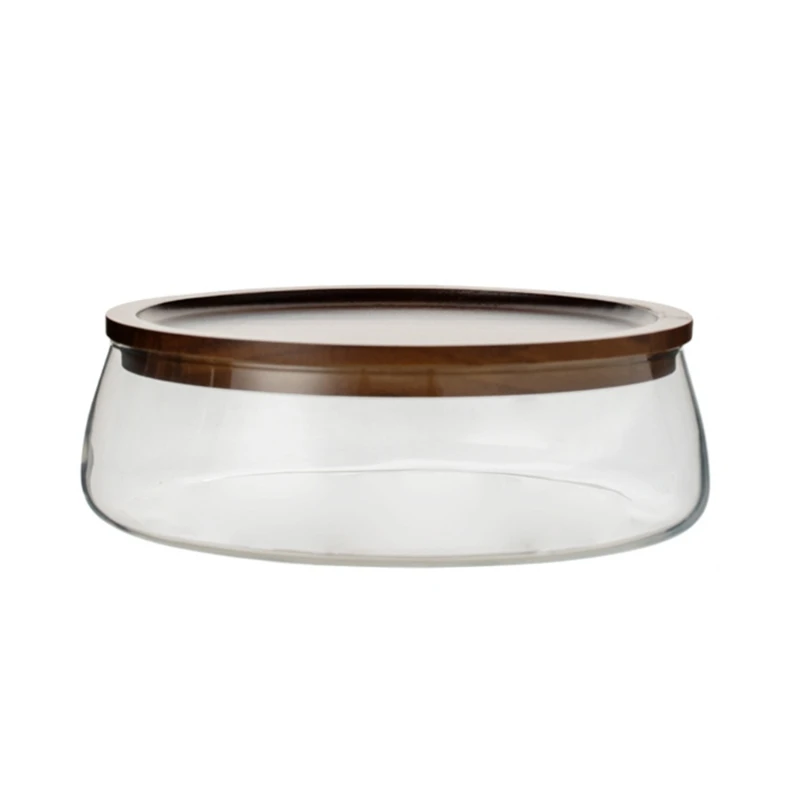 

Glass Bowl Storage Box Multipurpose Organize Boxes Accessory Household