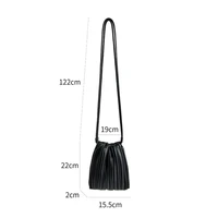 Summer Fashion New Crossbody Bag Women's PU Single Shoulder Mini Bag Luxury Versatile Pleated Casual Small Square Bag - Image 6