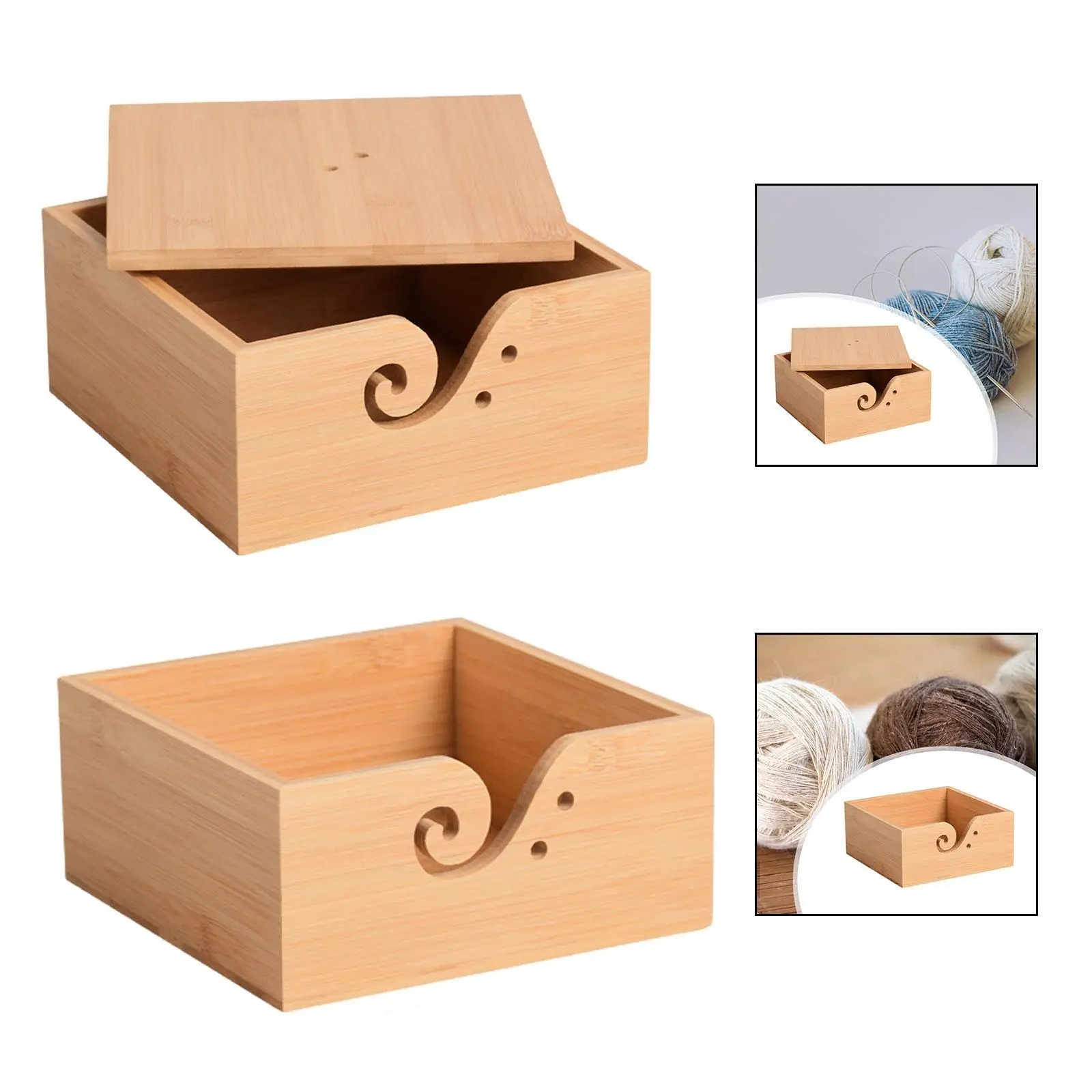 Yarn Ball Holder Box, Storage Box, Decoration Smooth,Art Crafts,Knitting Bowl,Yarn Dispenser for Home,Crochet Lovers,Knitting Yarn Ball Holder Box, Storage Box, Decoration Smooth,Art Crafts,Knitting Bowl,Yarn Dispenser for Home,Crochet Lovers,Knitting