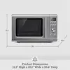 650 1  the Compact Wave Soft Close  Microwave, Silver 6
