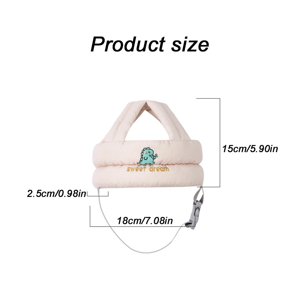 Infant Toddler Cartoon Mesh Safety Helmet For Walking Crawling Children