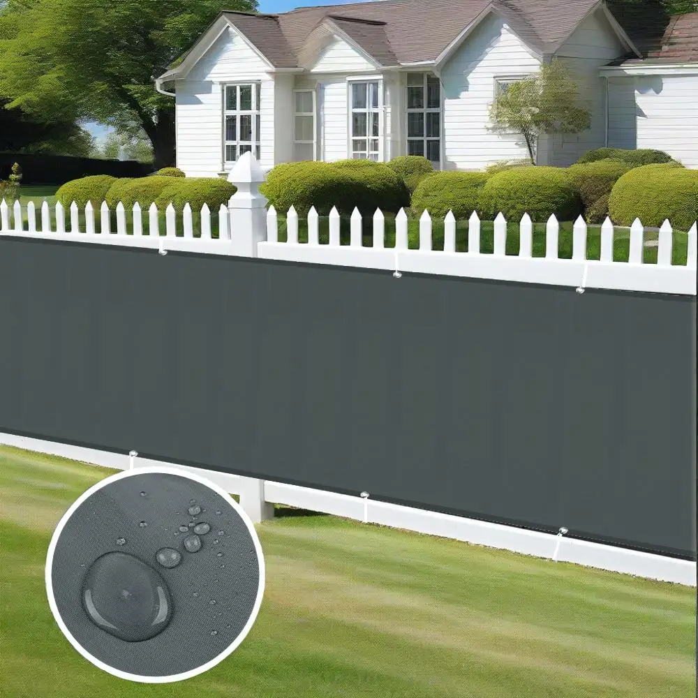 300-600CM Privacy Fence Screen Polyester Patio Privacy Screen Shade Cloth Fence Covering for Outdoor Balcony Yard Panel Garden