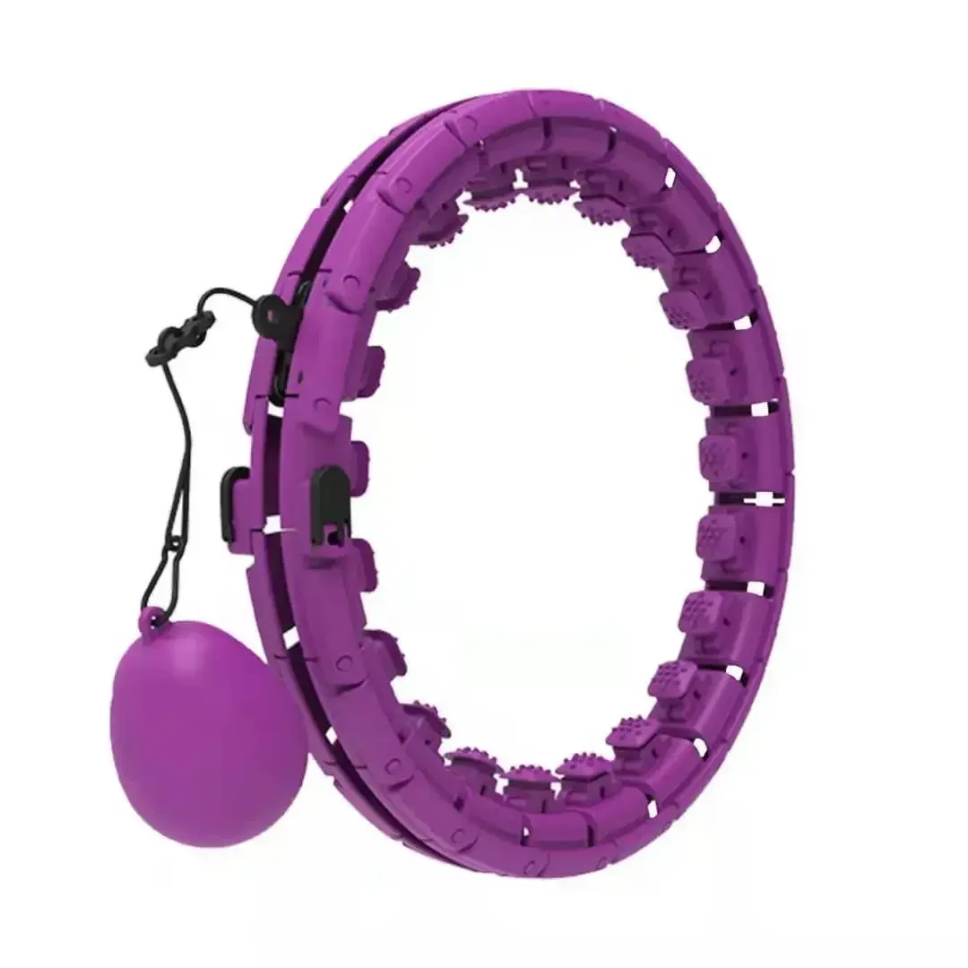 A Variety of 24-section Fitness Circle Smart Weighted Detachable Massage Fitness Sports Waist Fat Burning Equipment Supplies