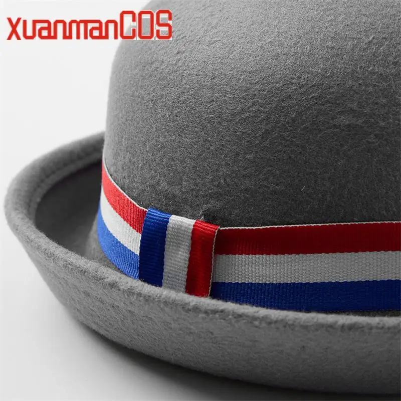 Roald Matilda The Musical Cosplay Hat Grey Cosplay Costume Accessories Halloween Carnival Unisex Hat Prop M S Size cosplay hat cosplay prop accessories
