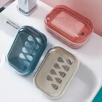 Portable Soap Box Creative Drain Dripping Soap Container Nordic Holder Style Bathroom Supplies Candy Color Accessories Soap Rack 1