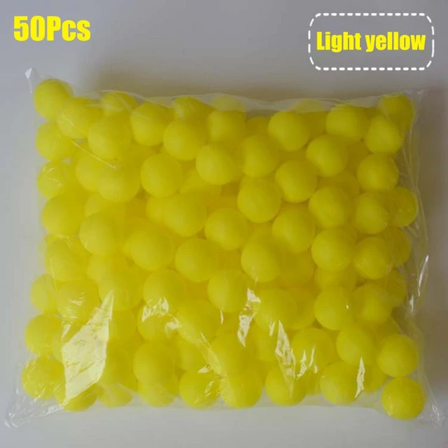 50pcs/pack 40mm Frosted Ping Pong Ball Portable Bright Color Rust Resistant Table  Tennis Ball For Practice