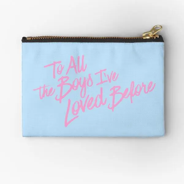 

To All The Boys I Ve Loved Before Pink A Zipper Pouches Coin Storage Key Pure Men Wallet Socks Cosmetic Bag Underwear Packaging