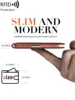 Minimalist men's RFID blocking ultra-thin 12-card wallet 4