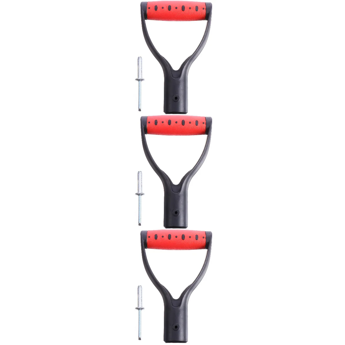 

3 Pc D-Type Handle Rake Parts Protective Accessory Grip Practical Accessories