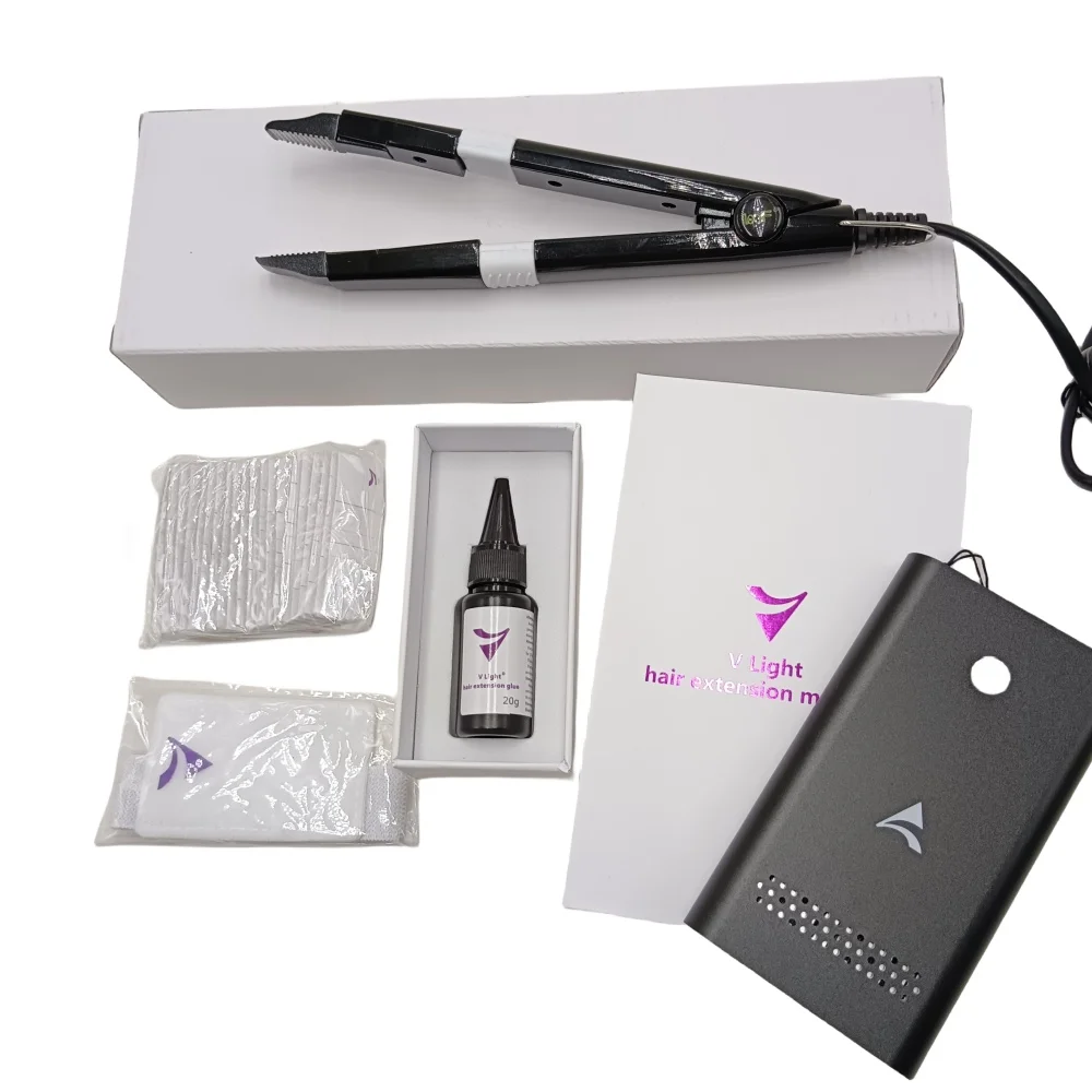 V-Light Technology Hair Extension Set Wig Hair Piece Real Fast Grafting Tool Firm and Traceless tape Extension Tools