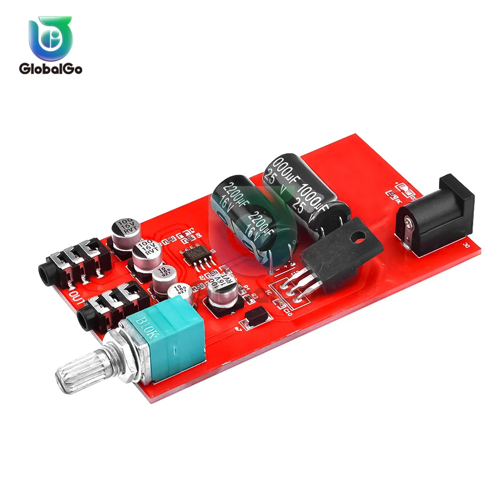 NE5532 Headphone Amplifier Board Miniature Headphone Preamplifier Amplifier Module for Home Theater Speaker DIY