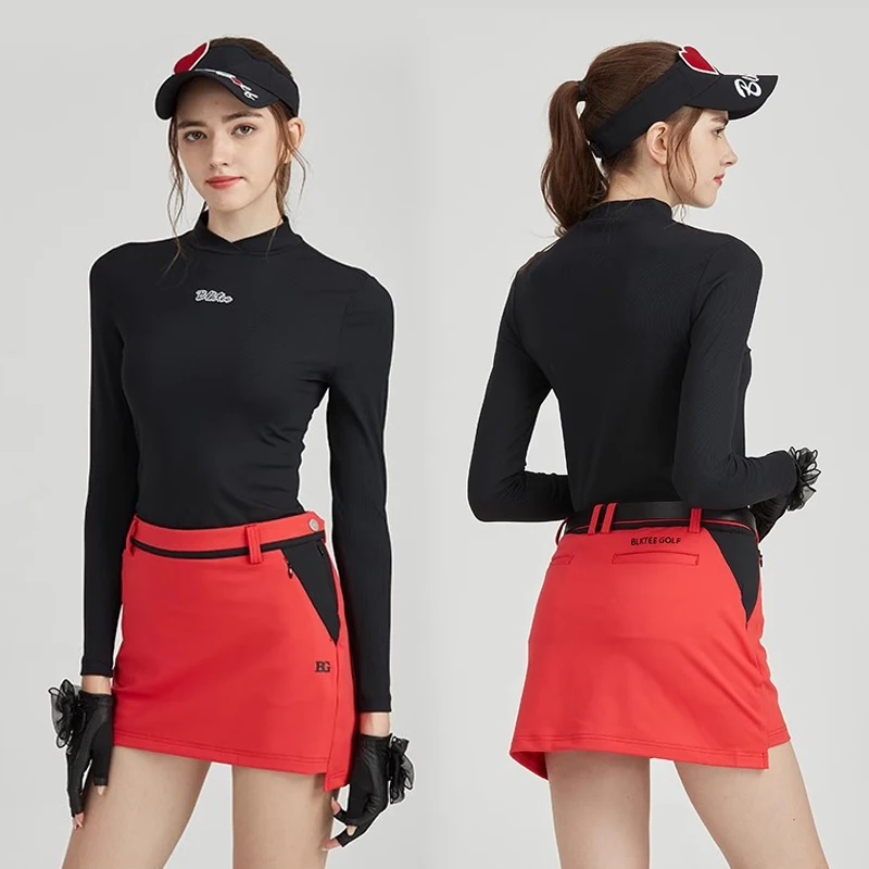 BLKTEE Golf Ladies Skirts Slim A-line Skirt Women Golf Half Dress Sports Short Pants Ladies Apparel
