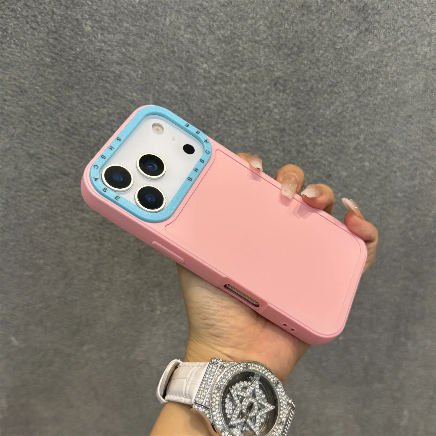 Contrast Double Color Soft Silicon Slim Matte Phone Case Cover