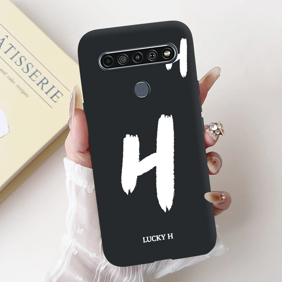 Cute Letters Cartoon Soft TPU Matte Phone Case Cover