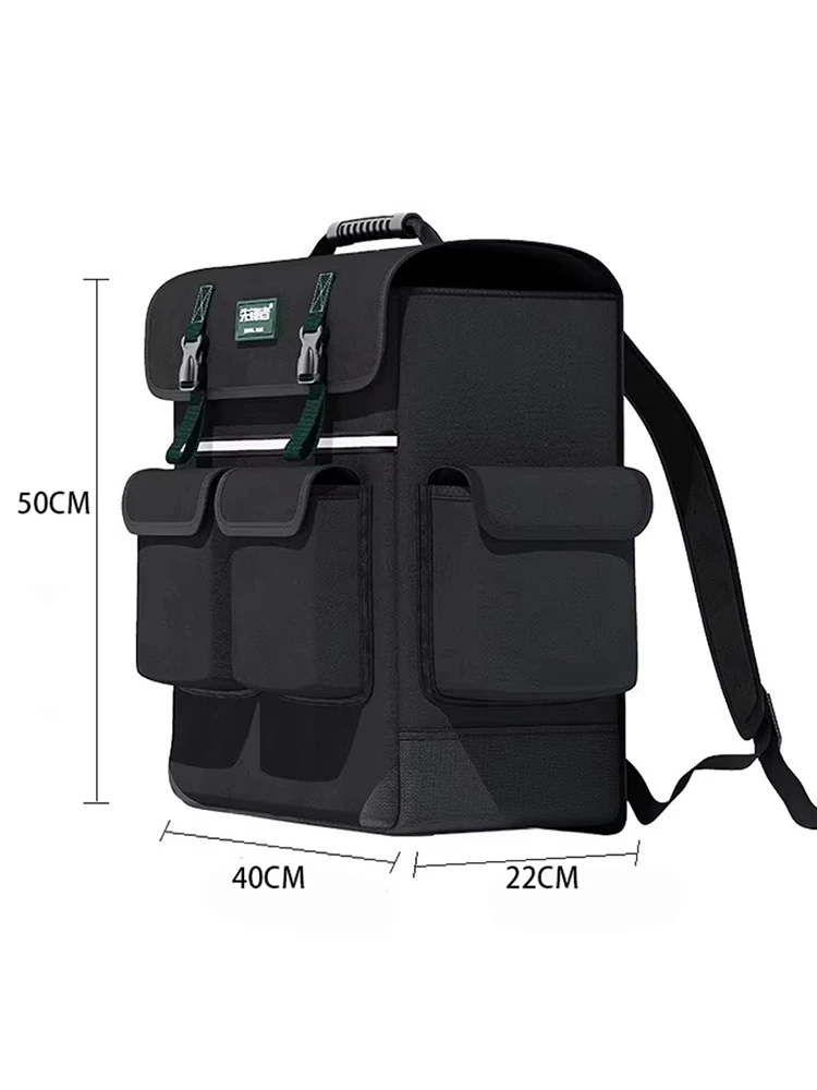 Professional Tool Backpack Oxford Cloth Multifunctional Tools Organizer Large Storage Bag Portable Electrician Accessories 6