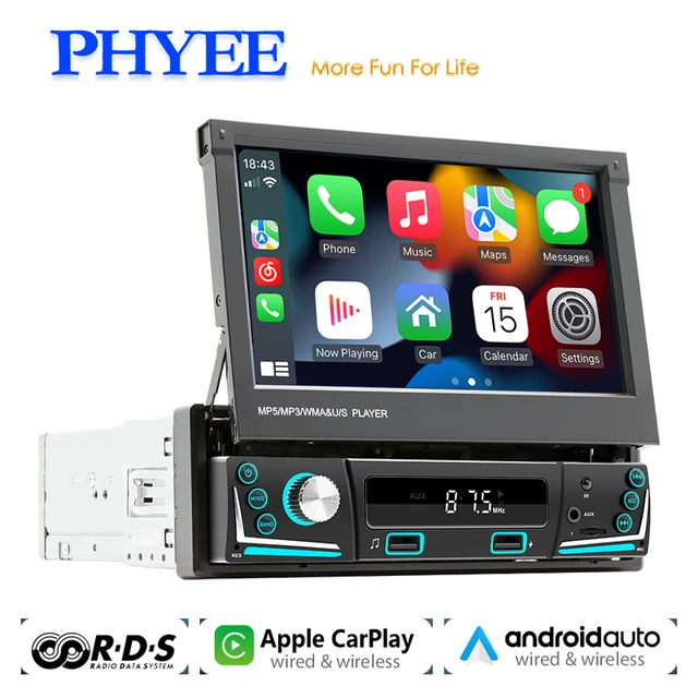 Estereo De Pantalla con Bluetooth Para Auto Coche Carro USB MP5 Player FM  Radio 